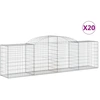 Image de vidaXL Gabions avec arc surélevé 20 pcs. 300x50x80/100cm Fer galvanisé