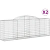 Image de vidaXL Gabions avec arc surélevé 2 pcs. 300x50x100/120cm Fer galvanisé