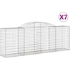 Image de vidaXL Gabions avec arc surélevé 7 pcs. 300x50x100/120cm Fer galvanisé