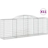 Image de vidaXL Gabions avec arc surélevé 11 pcs 300x50x100/120cm Fer galvanisé