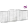 Image de vidaXL Gabions avec arc surélevé 13 pcs 300x50x100/120cm Fer galvanisé