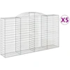 Image de vidaXL Gabions avec arc surélevé 5 pcs. 300x50x160/180cm Fer galvanisé