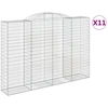 Image de vidaXL Gabions avec arc surélevé 11 pcs 300x50x200/220cm Fer galvanisé