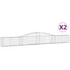 Image de vidaXL Gabions avec arc surélevé 2 pcs. 400x30x40/60 cm Fer galvanisé