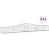 Image de vidaXL Gabions avec arc surélevé 25 pcs. 400x50x40/60cm Fer galvanisé
