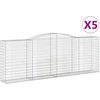 Image de vidaXL Gabions avec arc surélevé 5 pcs. 400x50x140/160cm Fer galvanisé