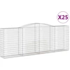 Image de vidaXL Gabions avec arc surélevé 25 pcs 400x50x140/160cm Fer galvanisé