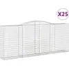Image de vidaXL Gabions avec arc surélevé 25 pcs 400x50x160/180cm Fer galvanisé