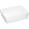 Image de vidaXL Lavabo blanc 48x37x13 cm Céramique rectangulaire