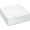 Image de vidaXL Lavabo blanc 37x37x13 cm Céramique Carré