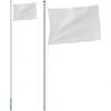 Image de vidaXL Mât de drapeau divisible argenté 6,23 m aluminium