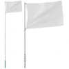 Image de vidaXL Mât de drapeau télescopique argenté 5,55 m aluminium