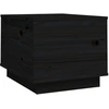 Image de vidaXL Table basse noire 40x50x35 cm pin massif