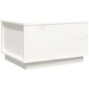 Image de vidaXL Table basse blanche 60x50x35 cm pin massif
