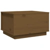 Image de vidaXL Table basse marron miel 60x50x35 cm pin massif