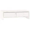 Image de vidaXL Support d'écran blanc 50x27x15 cm pin massif