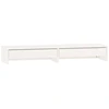 Image de vidaXL Support d'écran blanc 100x27x15 cm pin massif