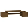 Image de vidaXL Support d'écran marron miel 70x27,5x15 cm pin massif