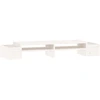 Image de vidaXL Support d'écran blanc 100x27,5x15 cm pin massif