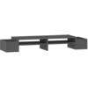 Image de vidaXL Support d'écran Gris 100x27,5x15 cm Pin massif