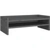 Image de vidaXL Support d'écran Gris 50x24x16 cm Pin massif