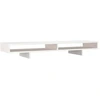 Image de vidaXL Support d'écran blanc 100x27x14 cm pin massif