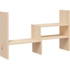 Image de vidaXL Support d'écran (39-72)x17x43 cm pin massif