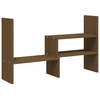 Image de vidaXL Support pour écran Marron miel (39-72)x17x43 cm Pin massif