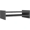 Image de vidaXL Support d'écran Gris 50x27x15 cm Pin massif