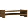 Image de vidaXL Support d'écran marron miel 50x27x15 cm pin massif
