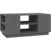 Image de vidaXL Table basse Gris 90x49x40,5 cm Pin massif