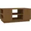 Image de vidaXL Table basse marron miel 90x49x40,5 cm Pin massif