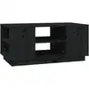 Image de vidaXL Table basse noire 90x49x40,5 cm pin massif