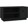 Image de vidaXL Armoire TV noire 80x35x40,5 cm pin massif