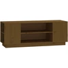 Image de vidaXL Armoire TV brun miel 110x35x40,5 cm Pin massif
