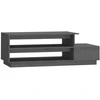 Image de vidaXL Table basse Gris 120x50x40,5 cm Pin massif