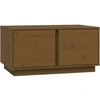 Image de vidaXL Table basse marron miel 80x50x40 cm pin massif