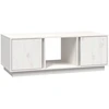 Image de vidaXL Table basse blanche 110x50x40 cm pin massif