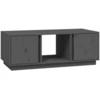 Image de vidaXL Table basse Gris 110x50x40 cm Pin massif