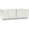 Image de vidaXL Table basse blanche 110x50x40 cm pin massif