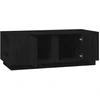 Image de vidaXL Table basse noire 110x50x40 cm pin massif