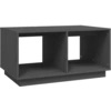 Image de vidaXL Table basse Gris 80x50x40 cm Pin massif