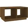 Image de vidaXL Table basse marron miel 80x50x40 cm pin massif