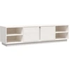 Image de vidaXL Armoire TV Blanc 156x40x40 cm Pin massif