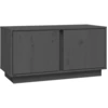 Image de vidaXL Armoire TV Gris 80x35x40,5 cm Pin massif
