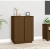 Image de vidaXL Sideboard brun miel 60x35x80 cm pin massif