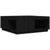Image de vidaXL Table basse noire 100x101x40,5 cm pin massif