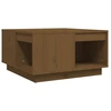 Image de vidaXL Table basse marron miel 60x61x32,5 cm Pin massif