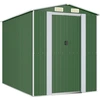 Image de vidaXL Abri de jardin vert 192x274x223 cm Acier galvanisé