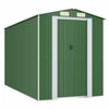 Image de vidaXL Abri de jardin vert 192x357x223 cm Acier galvanisé